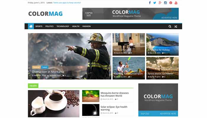 colormag theme