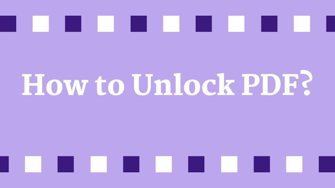 how to unlock pdf