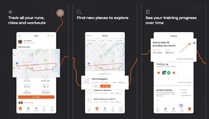 download Strava tracker app for android