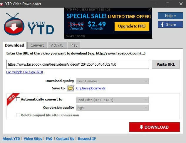 YTD Video Downloader & Converter