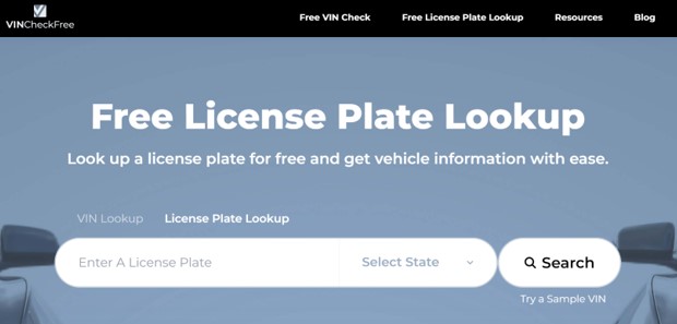 license plate lookup