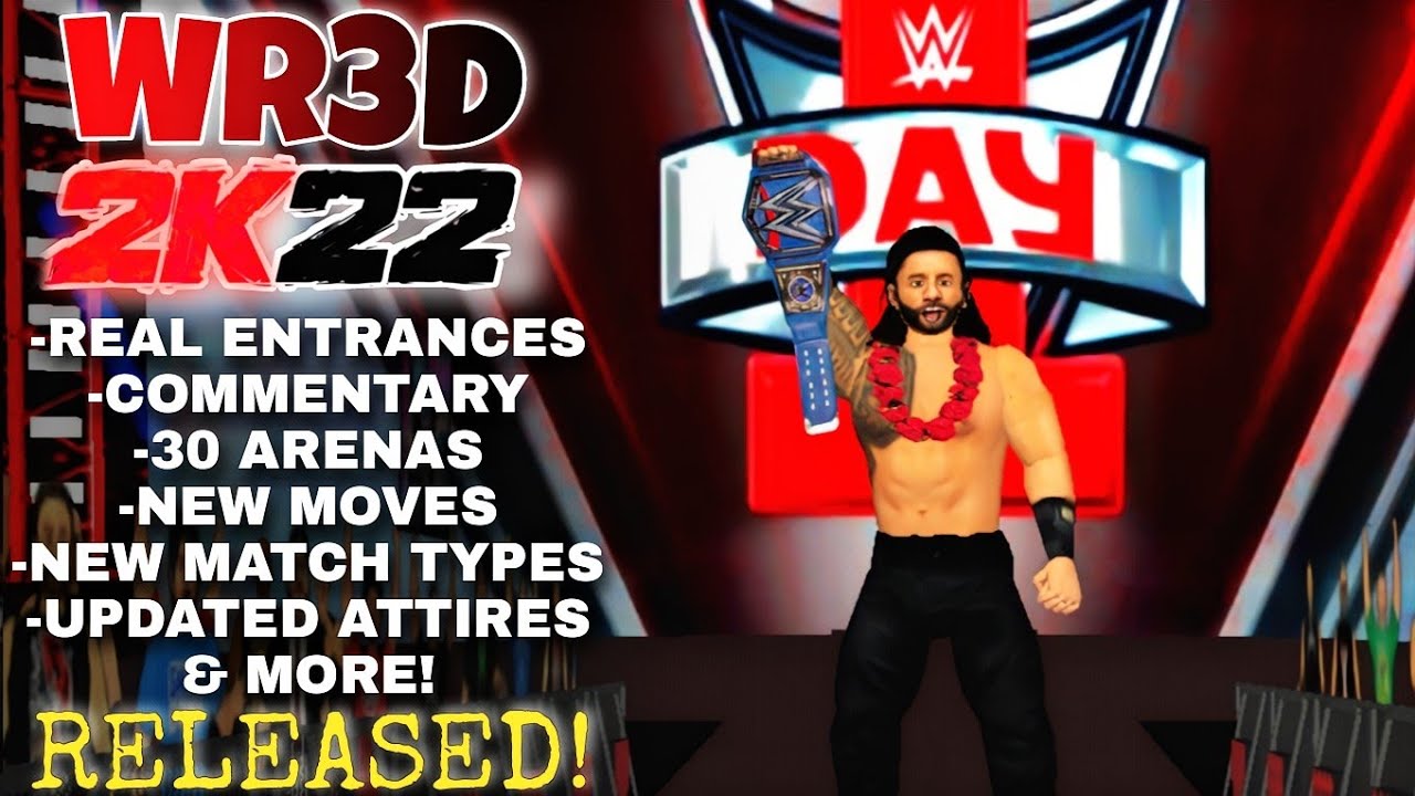 WR3D 2k22 Mod – WWE 2k22 Apk